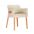 Dining Chairs With Arm Rests Restaurant chair with saddle leather Manufactory